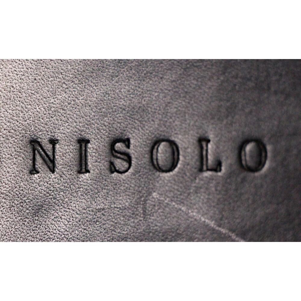 Nisolo BLACK GENUINE LEATHER LOW HEEL OPEN TOE SANDALS MULES SHOES Size 10 - Picture 6 of 10